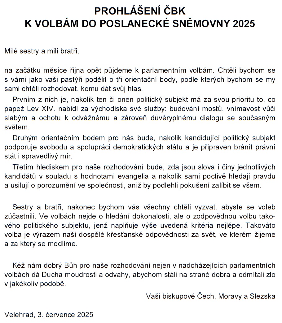 2025 Prohlaseni volby