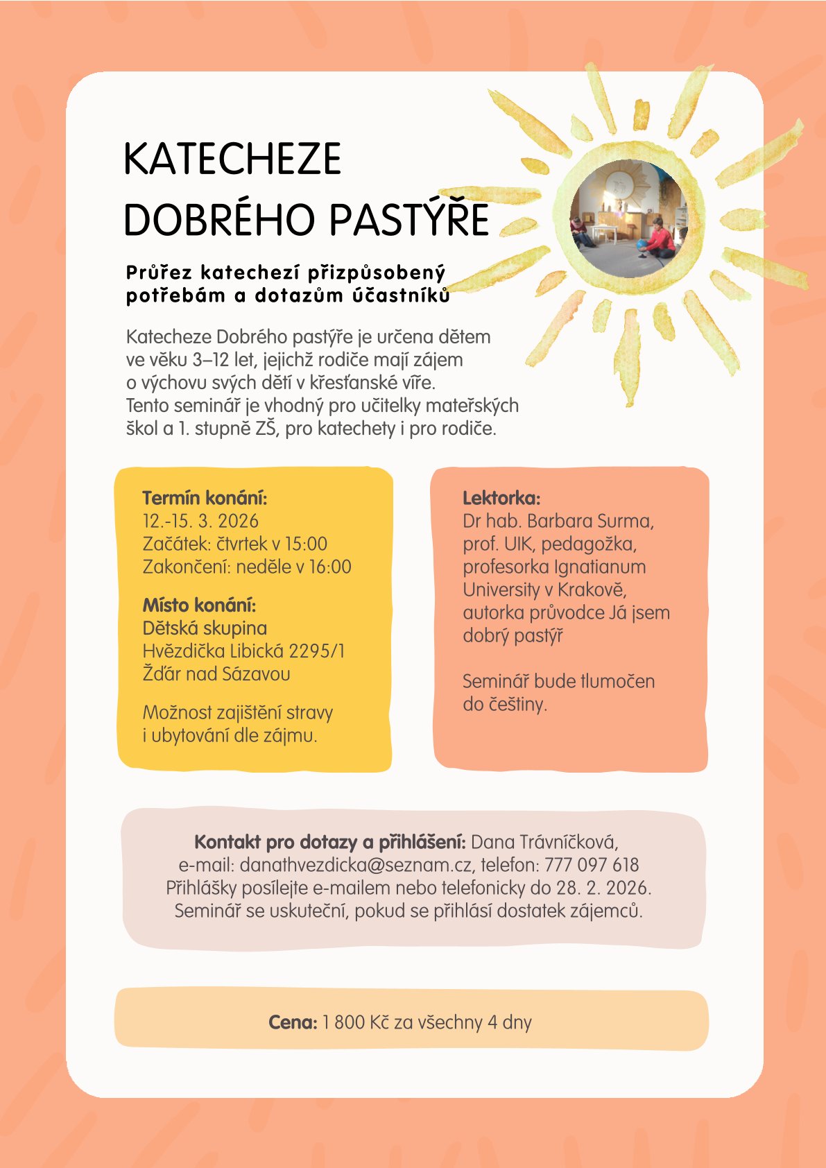 Katecheze Dobrého pastýře B. Surma 2026 2