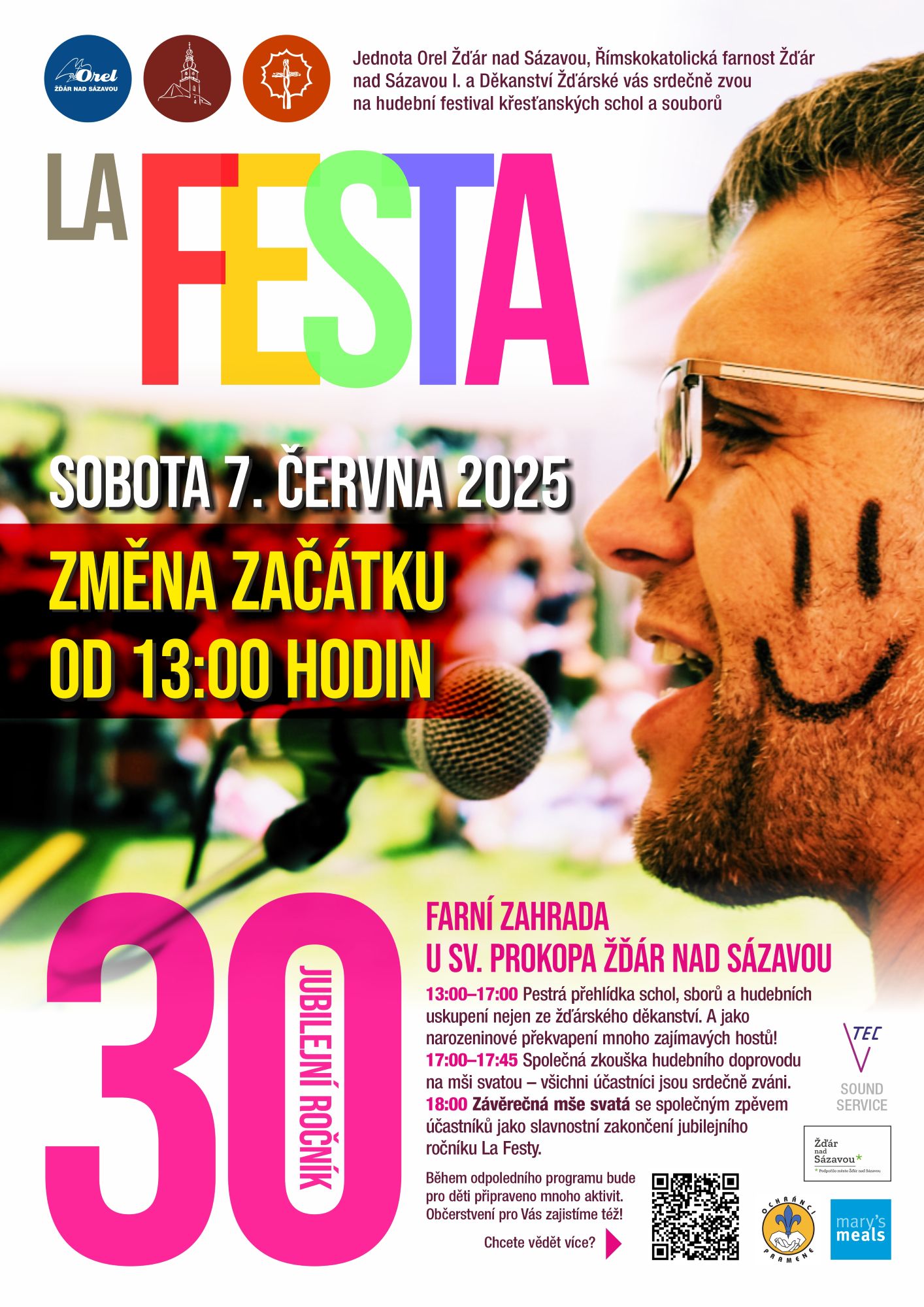 Plakát La Festa 2025 ZMĚNA ČASU
