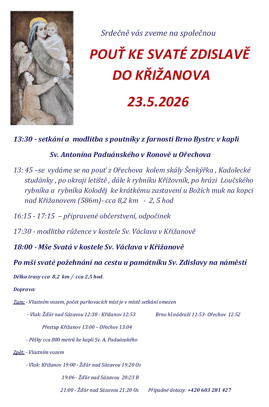 Pout do Krizanova 2026