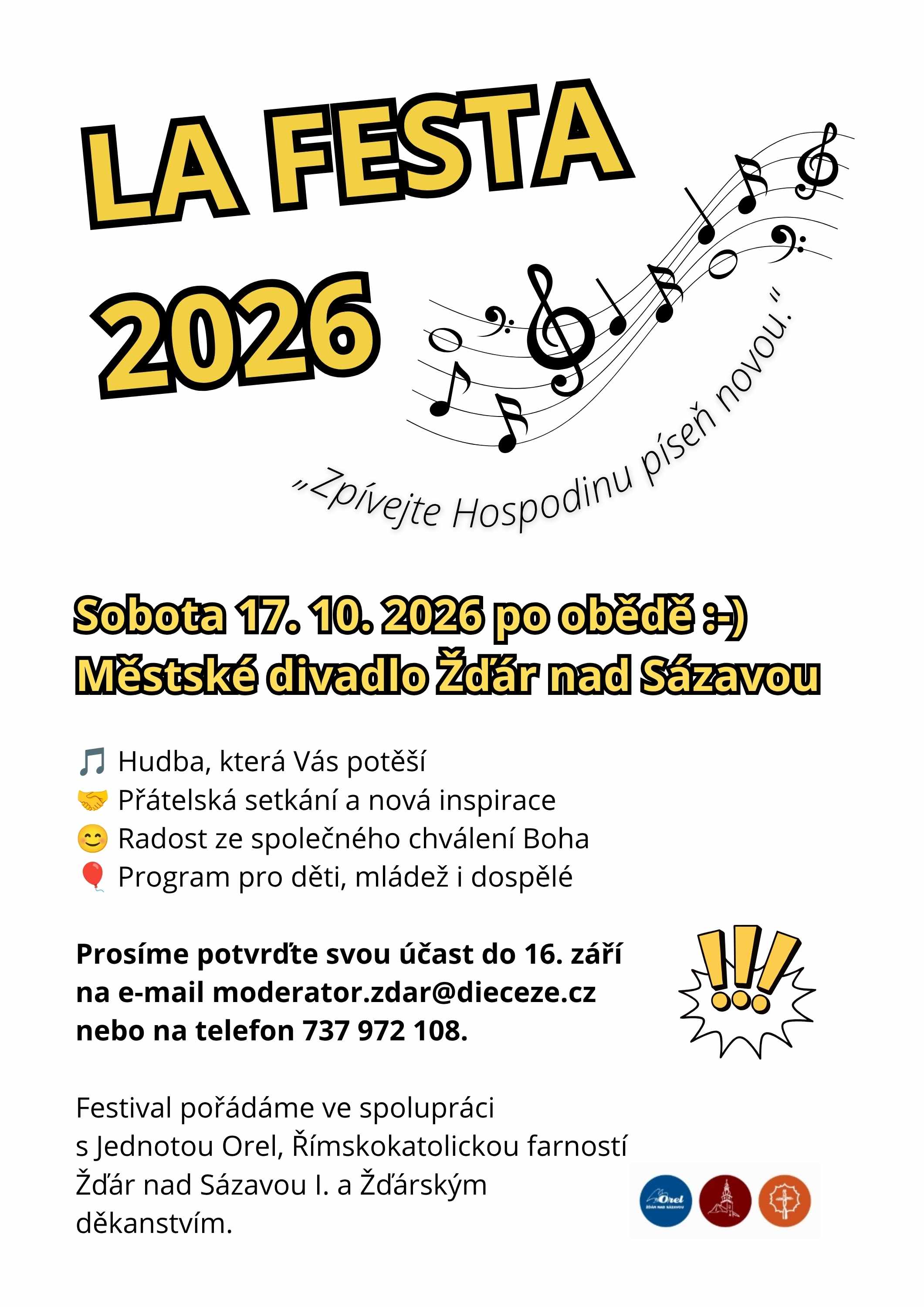 Pozvání na LA FESTU 2026