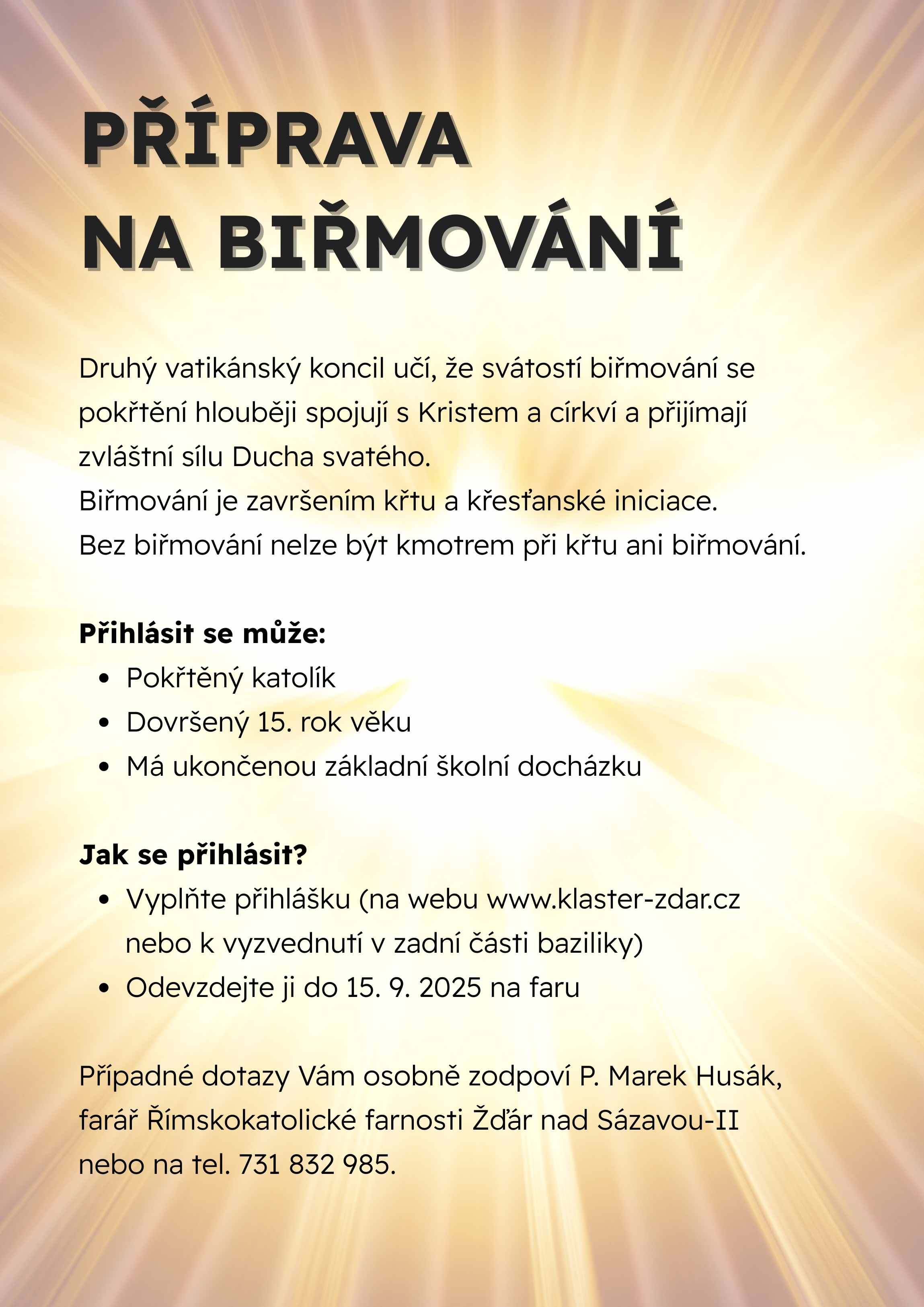 Příprava na biřmování ZR II